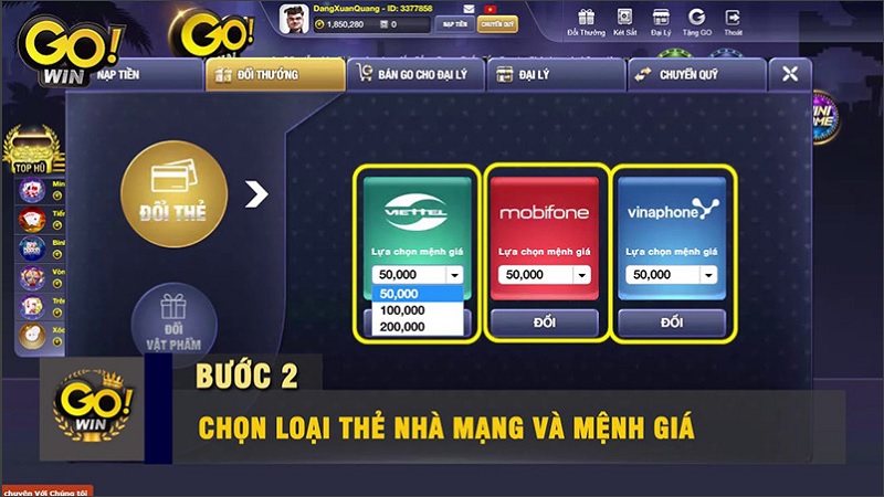 Nạp thẻ nhanh tốc độ cao, bảo mật giao dịch tốt