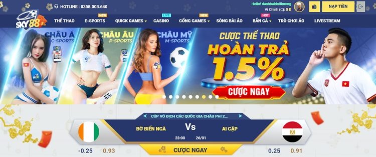 Sky88 - Nhà cái Châu Âu tuyệt vời không thể bỏ qua