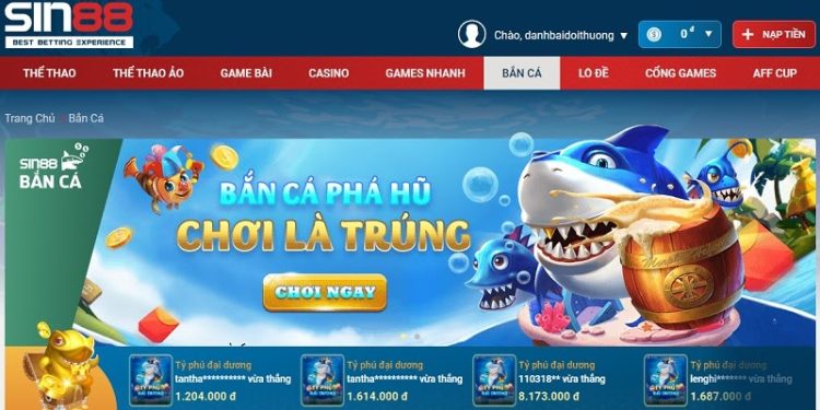 Bắn Cá Sin88 - Trải nghiệm đỉnh cao, code 200k miễn phí